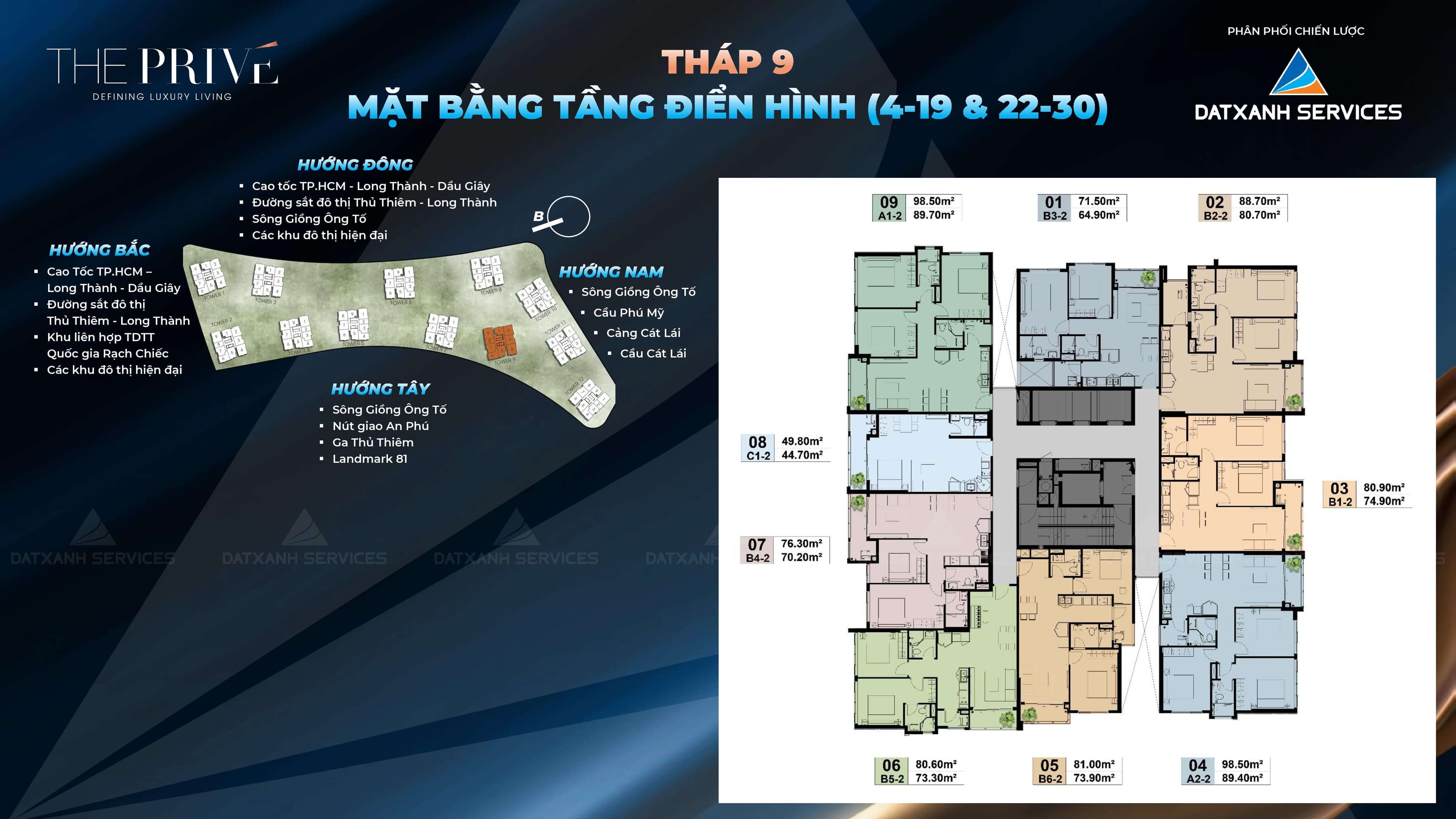 Tháp 9 - Mặt bằng tầng điển hình